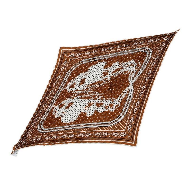 エルメス スカーフ カレ55 ブリッド・ドゥ・ガラ RIDES de GALA 馬勒と運命 HERMES シルクバンダナ