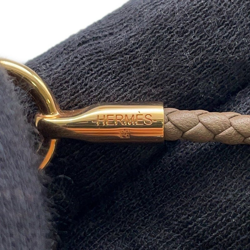 エルメス ブレスレット グレナン エトゥープ/ゴールド金具 スイフト HERMES アクセサリー
