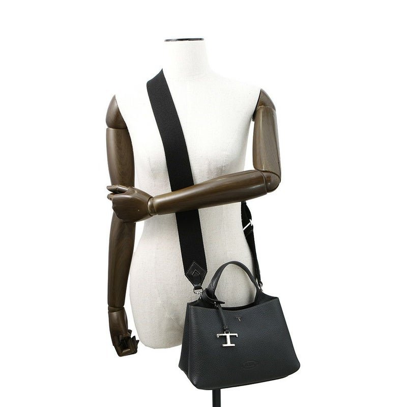 トッズ ハンドバッグ ロンハーマンコラボ マイクロバッグ レザー 4011100175 TOD'S 2way 黒