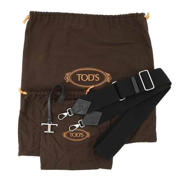 トッズ ハンドバッグ ロンハーマンコラボ マイクロバッグ レザー 4011100175 TOD'S 2way 黒