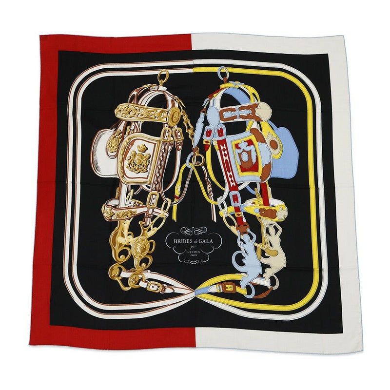 エルメス ストール カレ140 カレジェアン ブリッド・ドゥ・ガラ・アップリケ ピケ 2023春夏