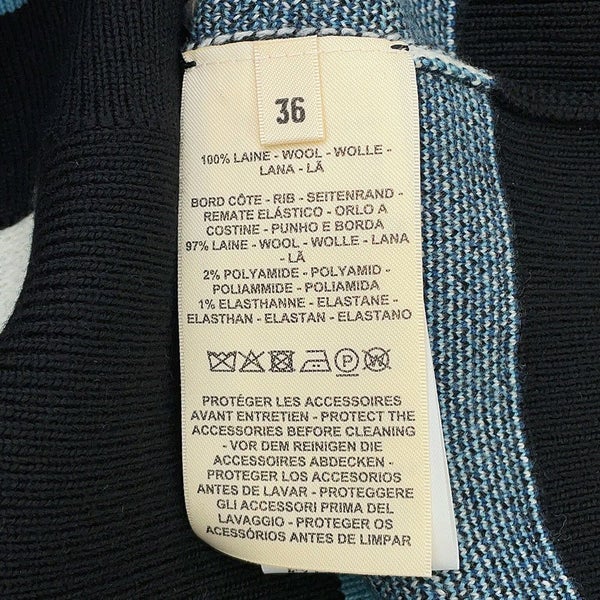 エルメス カーディガン MORS A JOUETS 馬銜 ウール レディースサイズ36 HERMES 黒