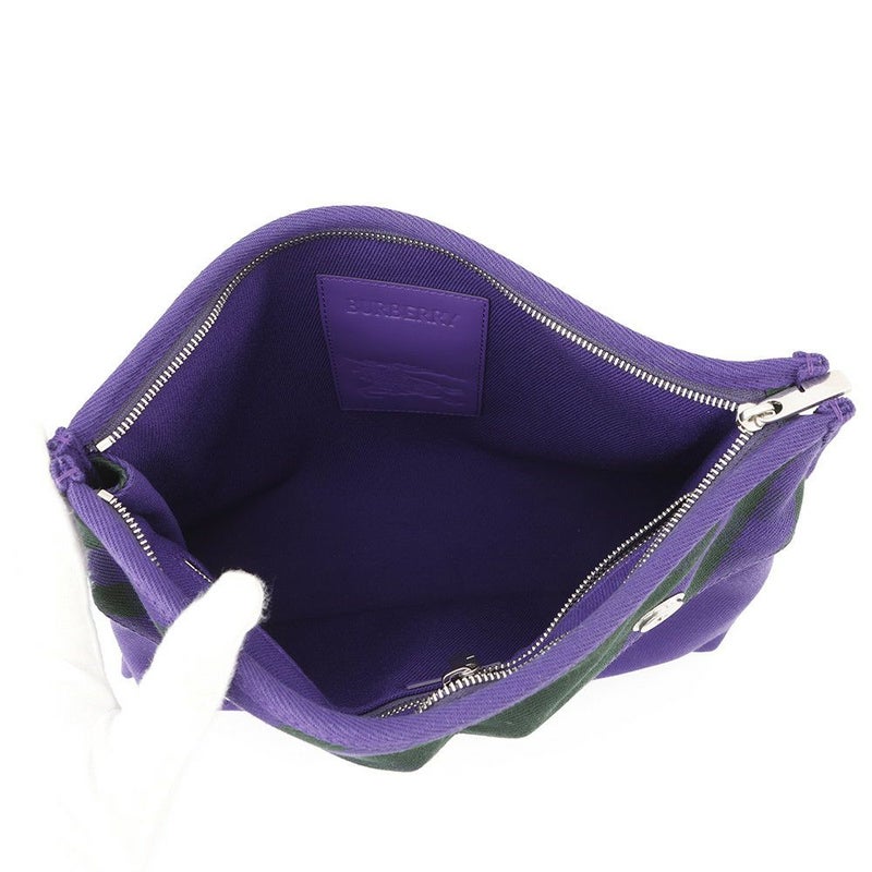 バーバリー クラッチバッグ チェックパターン キャンバス 8074939 BURBERRY