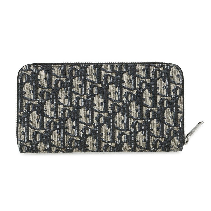 クリスチャン・ディオール 長財布 オブリーク ラウンドファスナー ロングウォレット キャンバス Christian Dior 財布