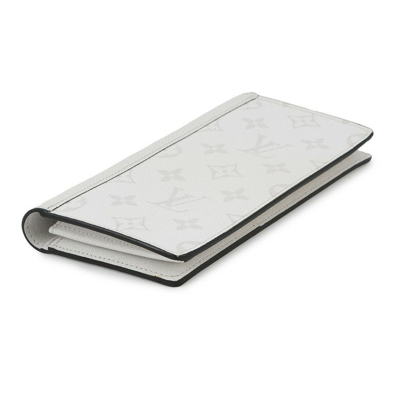 ルイヴィトン 長財布 モノグラム・キャンバス タイガ ポルトフォイユ・ブラザ NM M30889 LOUIS VUITTON メンズ 白 イニシャル入り