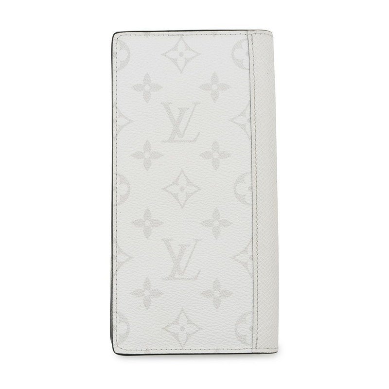 ルイヴィトン 長財布 モノグラム・キャンバス タイガ ポルトフォイユ・ブラザ NM M30889 LOUIS VUITTON メンズ 白 イニシャル入り
