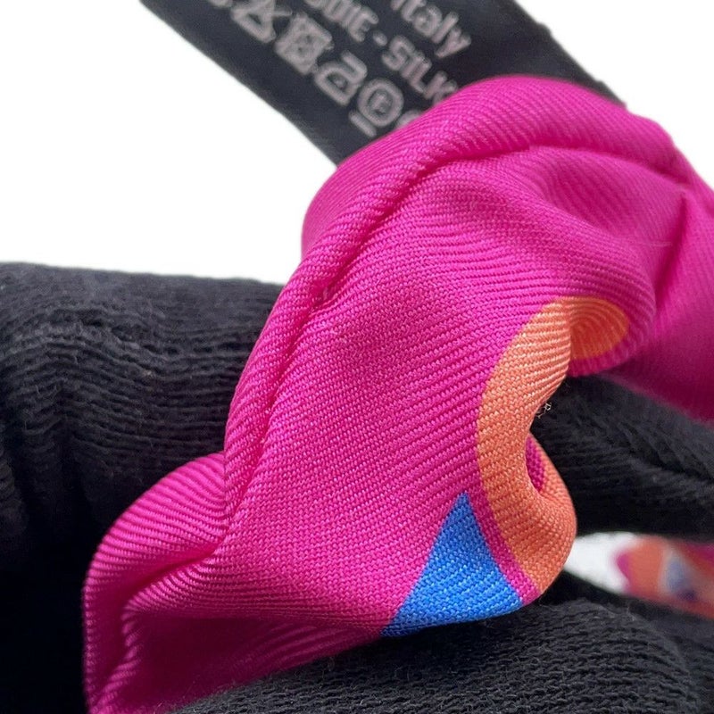 シャネル シュシュ スカーフ セット ココマーク チェーンモチーフ シルク CHANEL リボン ヘアアクセサリー ノベルティ