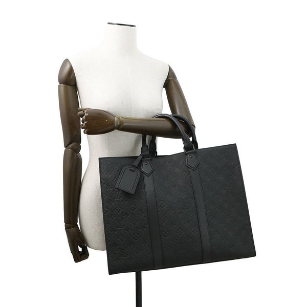 ルイヴィトン トートバッグ モノグラム・トリヨンレザー サックプラ 24H M24786 ヴィトン バッグ 2way ショルダー ブラック 黒
