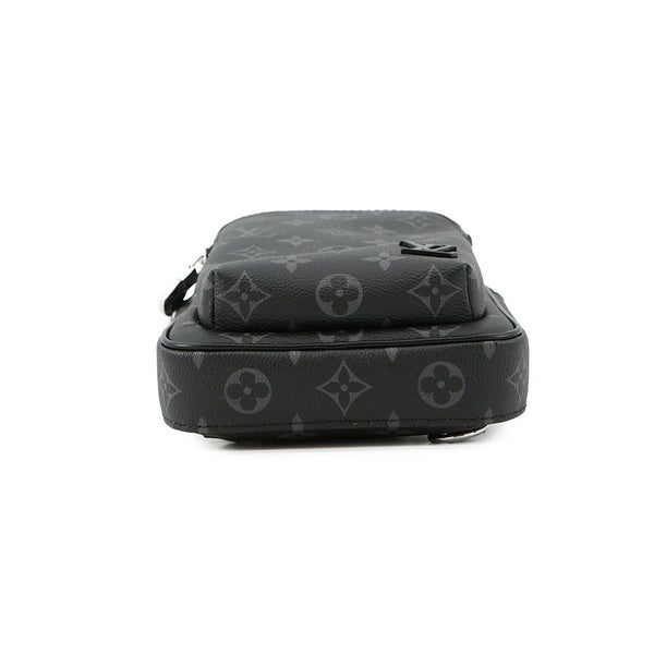 ルイヴィトン ボディバッグ モノグラム・エクリプス アヴェニュー・スリングバッグPM M47137 ブラック 黒 メンズ