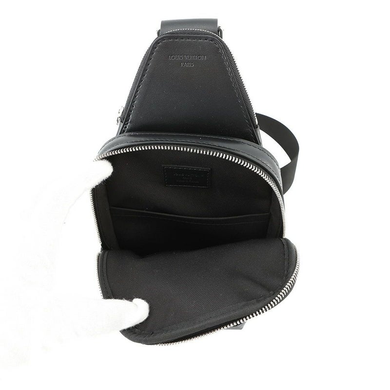 ルイヴィトン ボディバッグ モノグラム・エクリプス アヴェニュー・スリングバッグPM M47137 ブラック 黒 メンズ