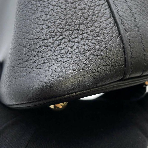 エルメス ハンドバッグ ボリード31 ブラック/ゴールド金具 トリヨンクレマンス Z刻印 2wayショルダー 黒