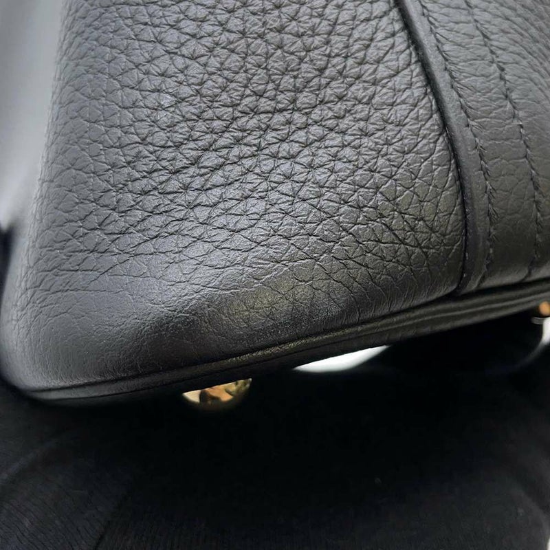 エルメス ハンドバッグ ボリード31 ブラック/ゴールド金具 トリヨンクレマンス Z刻印 2wayショルダー 黒