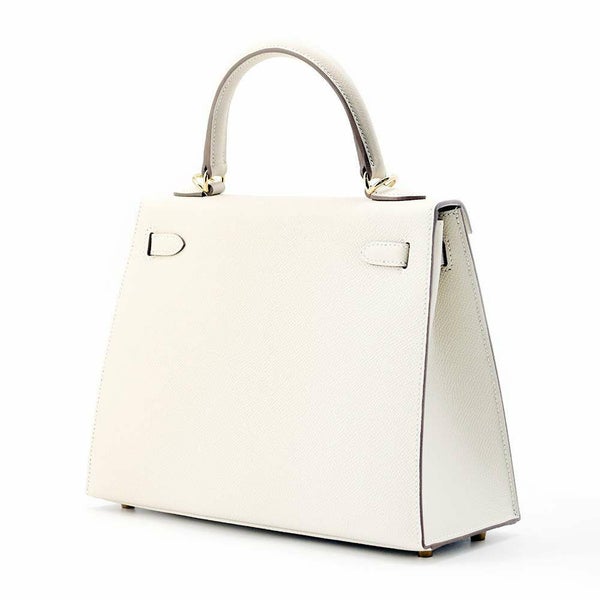 エルメス ハンドバッグ ケリー25 外縫い クレ/ゴールド金具 エプソン W刻印 2wayショルダー