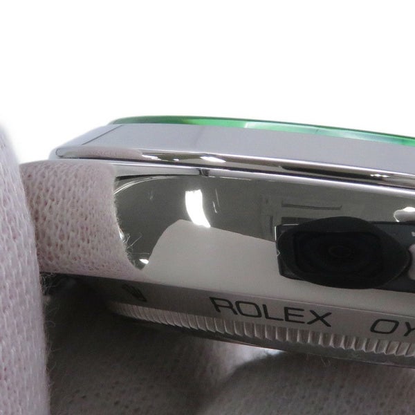 ロレックス ミルガウス グリーンガラス ランダムシリアル ルーレット 116400GV ROLEX 腕時計 Zブルー文字盤