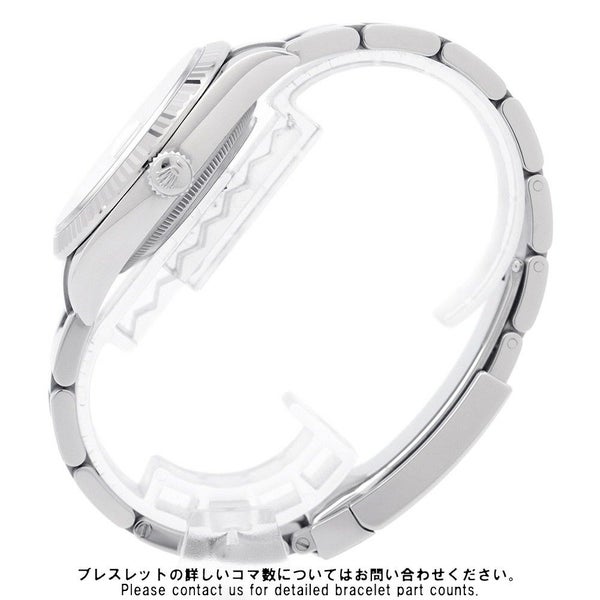 ロレックス デイトジャスト36 SS/K18WG ランダムシリアル ルーレット 126234 ROLEX 腕時計 ホワイト文字盤 ローマン