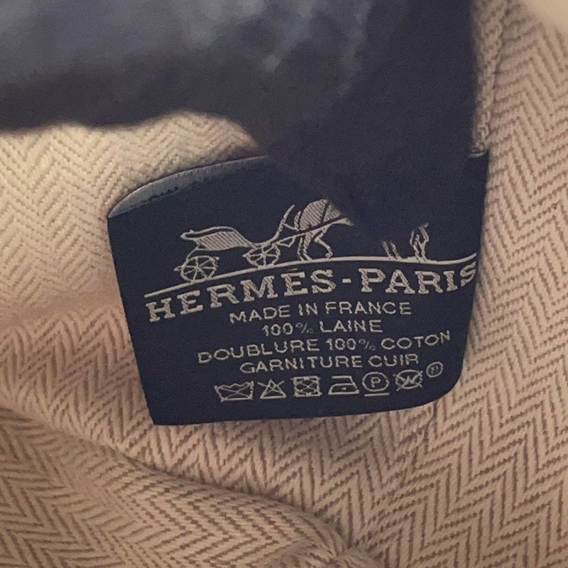エルメス ポーチ ブリッド・ア・ブラックPM オカレ フォーヴ/シルバー金具 ウール HERMES ポーチ