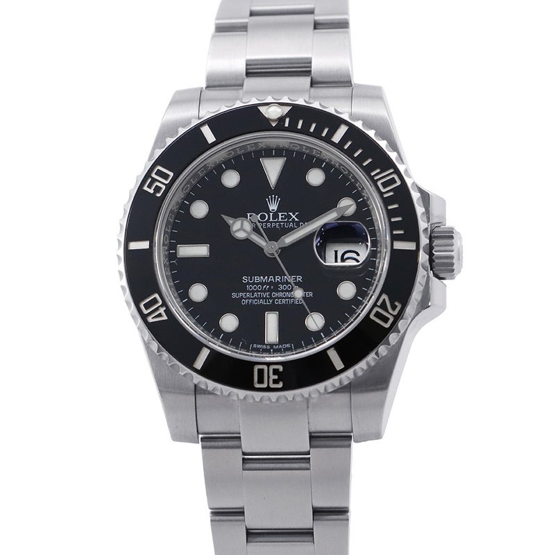 ロレックス サブマリーナ デイト ランダムシリアル ルーレット 116610LN ROLEX 腕時計 ウォッチ　黒文字盤