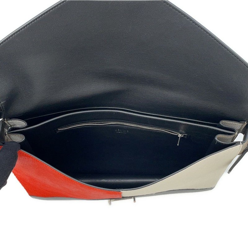 セリーヌ ショルダーバッグ ダイヤモンドクラッチ ハラコ レザー CELINE ワンショルダー