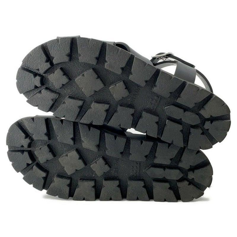 プラダ サンダル クロスサンダル ラバー メンズサイズ8 2X3118 PRADA 靴 黒