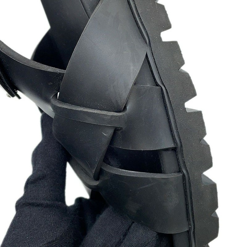 プラダ サンダル クロスサンダル ラバー メンズサイズ8 2X3118 PRADA 靴 黒