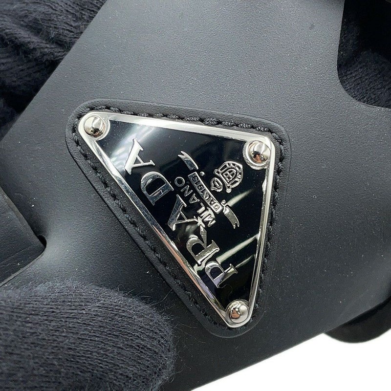 プラダ サンダル クロスサンダル ラバー メンズサイズ8 2X3118 PRADA 靴 黒