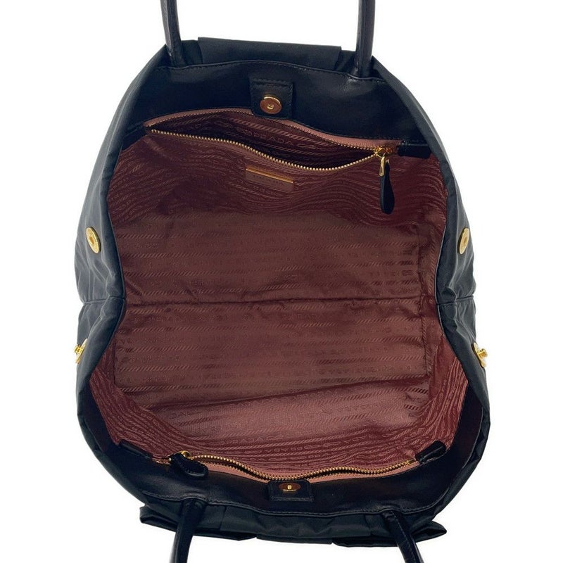 プラダ ハンドバッグ リボン ロゴ ナイロン BN1601 PRADA バッグ 黒