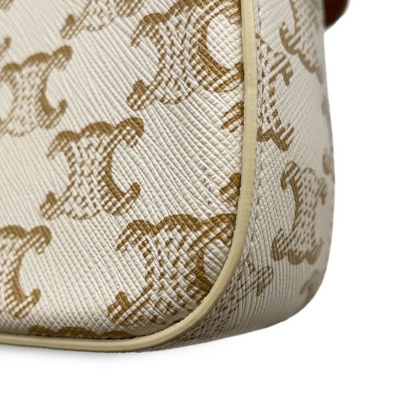 セリーヌ ショルダーバッグ トリオンフ クロード PVC 194142 CELINE ワンショルダー 白