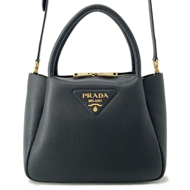 プラダ ハンドバッグ スモール  ヴィッテロダイノ  レザー 1BC145 PRADA 2wayショルダー 黒