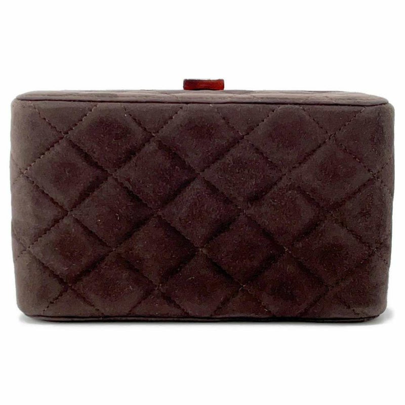 シャネル ハンドバッグ バニティ マトラッセ ココマーク プラチェーン スエード CHANEL バッグ