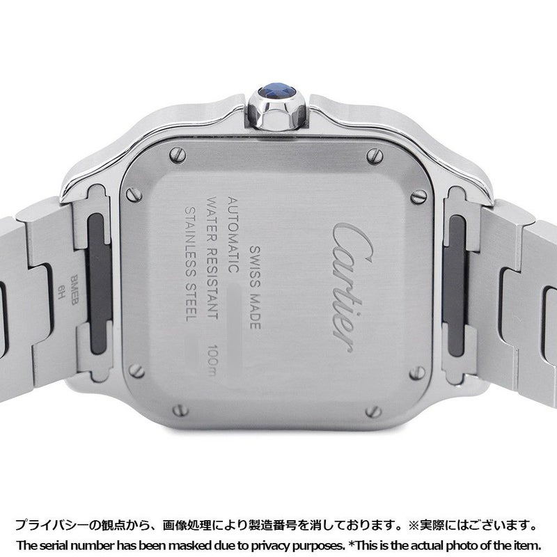 カルティエ サントス ドゥ カルティエ MM WSSA0029 Cartier 腕時計 シルバー文字盤
