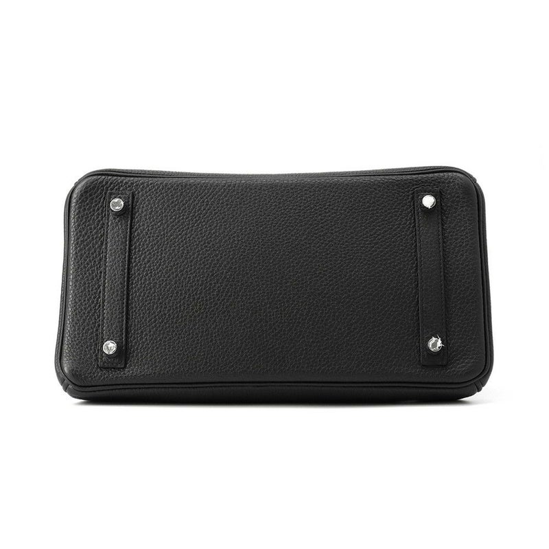 エルメス バーキン30 ブラック/シルバー金具 トゴ A刻印 HERMES Birkin ハンドバッグ 黒