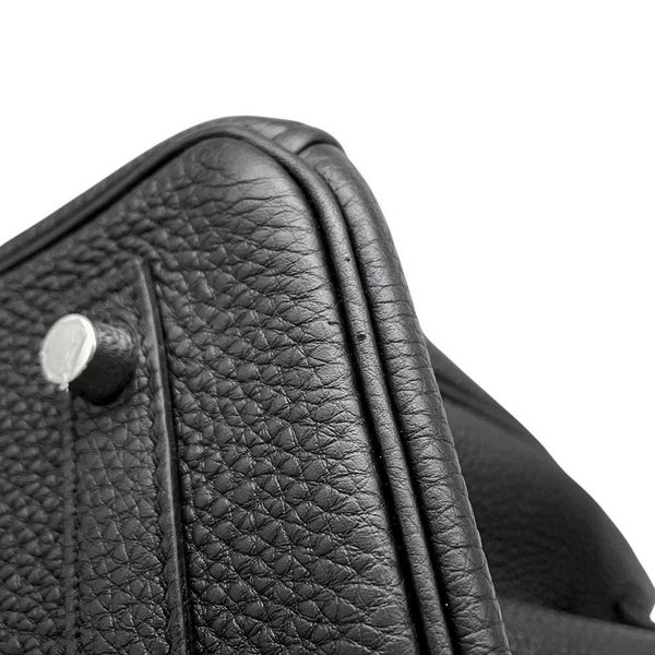エルメス バーキン30 ブラック/シルバー金具 トゴ A刻印 HERMES Birkin ハンドバッグ 黒