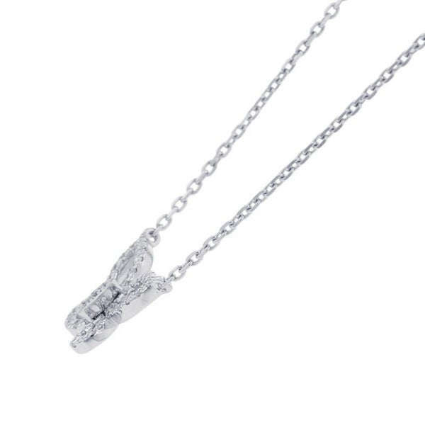 グラフ ネックレス ミニ バタフライ シルエット ダイヤモンド ペンダント ダイヤ 計0.15ct K18WGホワイトゴールド RGP808