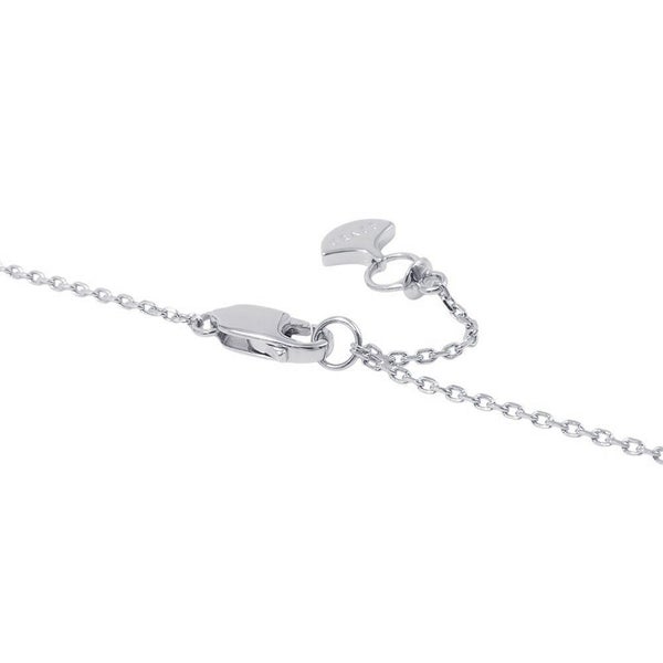 グラフ ネックレス ミニ バタフライ シルエット ダイヤモンド ペンダント ダイヤ 計0.15ct K18WGホワイトゴールド RGP808