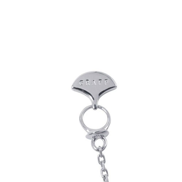 グラフ ネックレス ミニ バタフライ シルエット ダイヤモンド ペンダント ダイヤ 計0.15ct K18WGホワイトゴールド RGP808