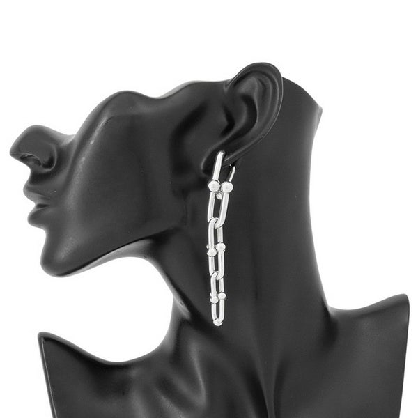 ティファニー ピアス ハードウェア グラジュエイテッド リンク SV925シルバー Tiffany&Co. ジュエリー