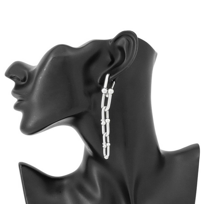 ティファニー ピアス ハードウェア グラジュエイテッド リンク SV925シルバー Tiffany&Co. ジュエリー