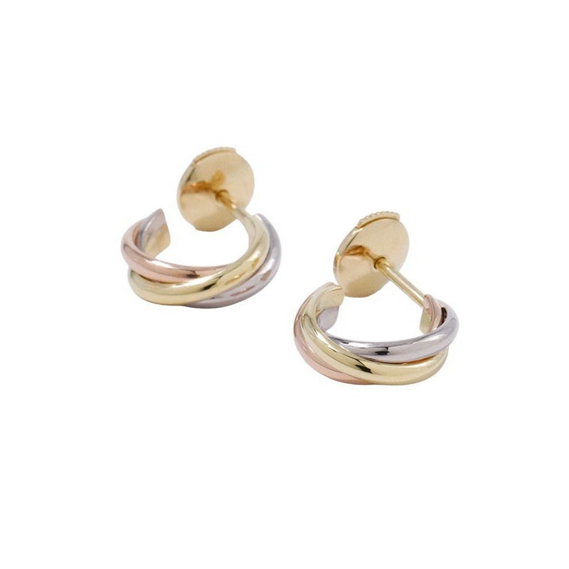 カルティエ ピアス トリニティ ミニモデル K18YG/K18PG/K18WG B8301540 ジュエリー イヤリング