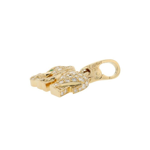 カルティエ ペンダントトップ キャンディ チャーム ダイヤモンド/エメラルド K18YGイエローゴールド Cartier ゾウ 象