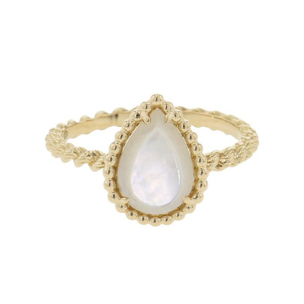 ブシュロン リング セルパンボエム リング スモール マザーオブパール 1P 1.40ct K18YGイエローゴールド サイズ51 JRG02705 指輪