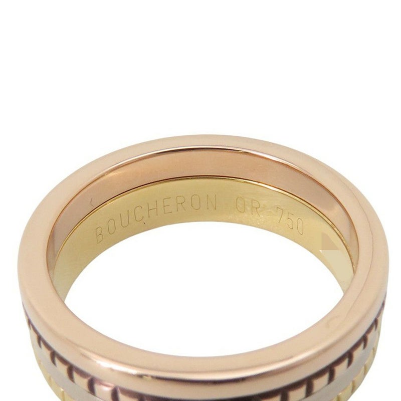 ブシュロン リング キャトル クラシック スモール SM K18YG/K18PG/K18WG/ブラウンPVD リングサイズ55 JRG00290 ジュエリー 指輪