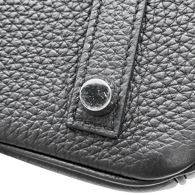 エルメス バーキン25 ブラック/シルバー金具 トゴ Z刻印 HERMES Birkin ハンドバッグ 黒