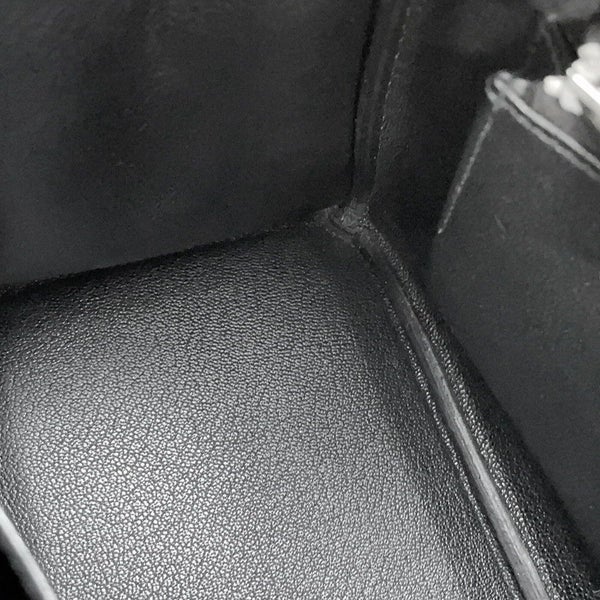 エルメス バーキン25 ブラック/シルバー金具 トゴ Z刻印 HERMES Birkin ハンドバッグ 黒