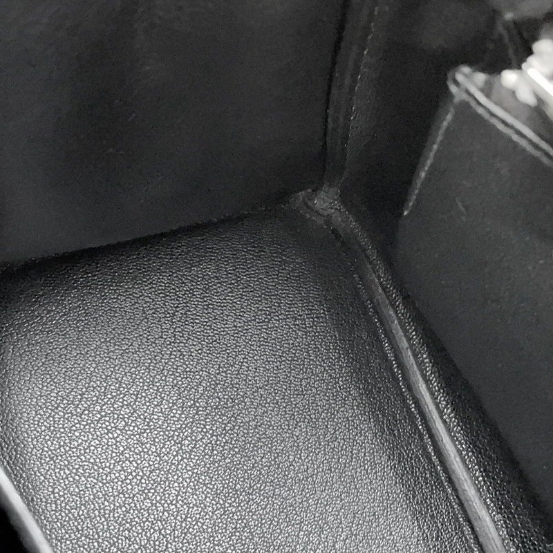 エルメス バーキン25 ブラック/シルバー金具 トゴ Z刻印 HERMES Birkin ハンドバッグ 黒