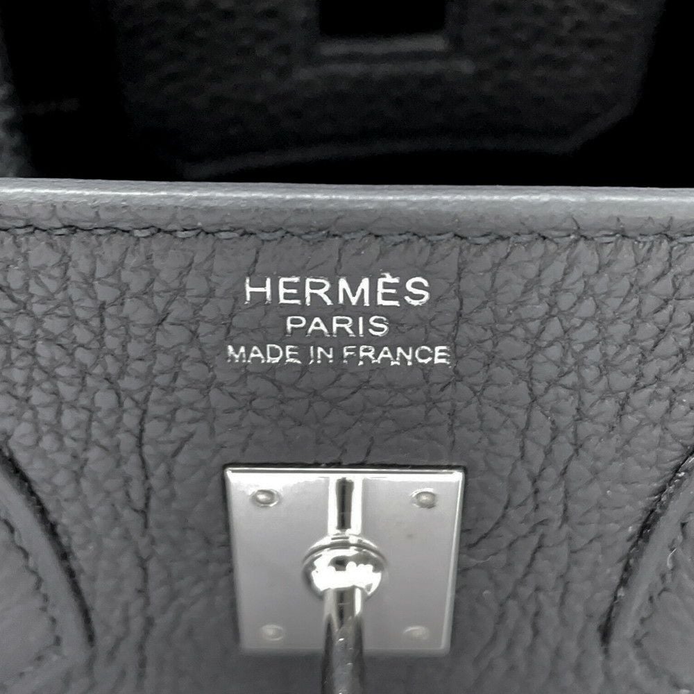 エルメス バーキン25 ブラック/シルバー金具 トゴ Z刻印 HERMES Birkin
