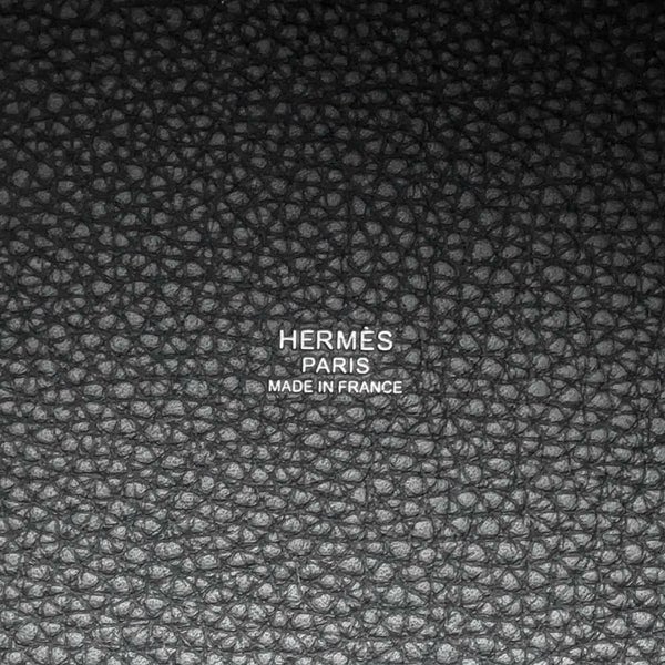 エルメス ハンドバッグ ピコタンロックMM ブラック/シルバー金具 トリヨンクレマンス W刻印