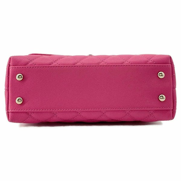 シャネル ハンドバッグ マトラッセ ココマーク ココハンドル キャビアスキン XS A92990 2wayショルダーバッグ