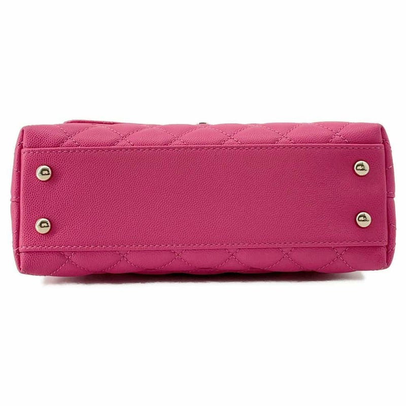 シャネル ハンドバッグ マトラッセ ココマーク ココハンドル キャビアスキン XS A92990 2wayショルダーバッグ