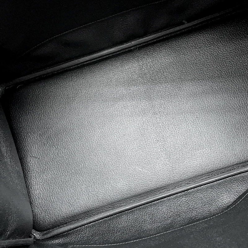 エルメス バーキン40 ブラック/シルバー金具 トゴ Y刻印 HERMES Birkin ハンドバッグ 黒