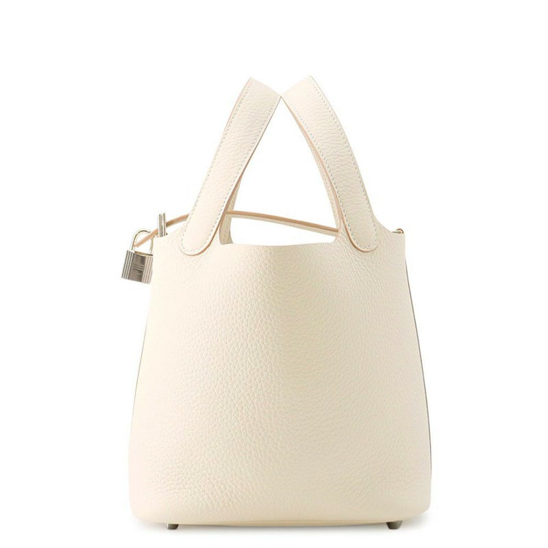 エルメス ハンドバッグ ピコタンロックPM クレ/シルバー金具 トリヨンクレマンス K刻印 HERMES トートバッグ